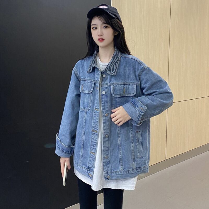 ジャケット スプリングオータムスタンダードルーズカジュアルトップス ロング レトロ 春物 秋物 1号婦人29575844679