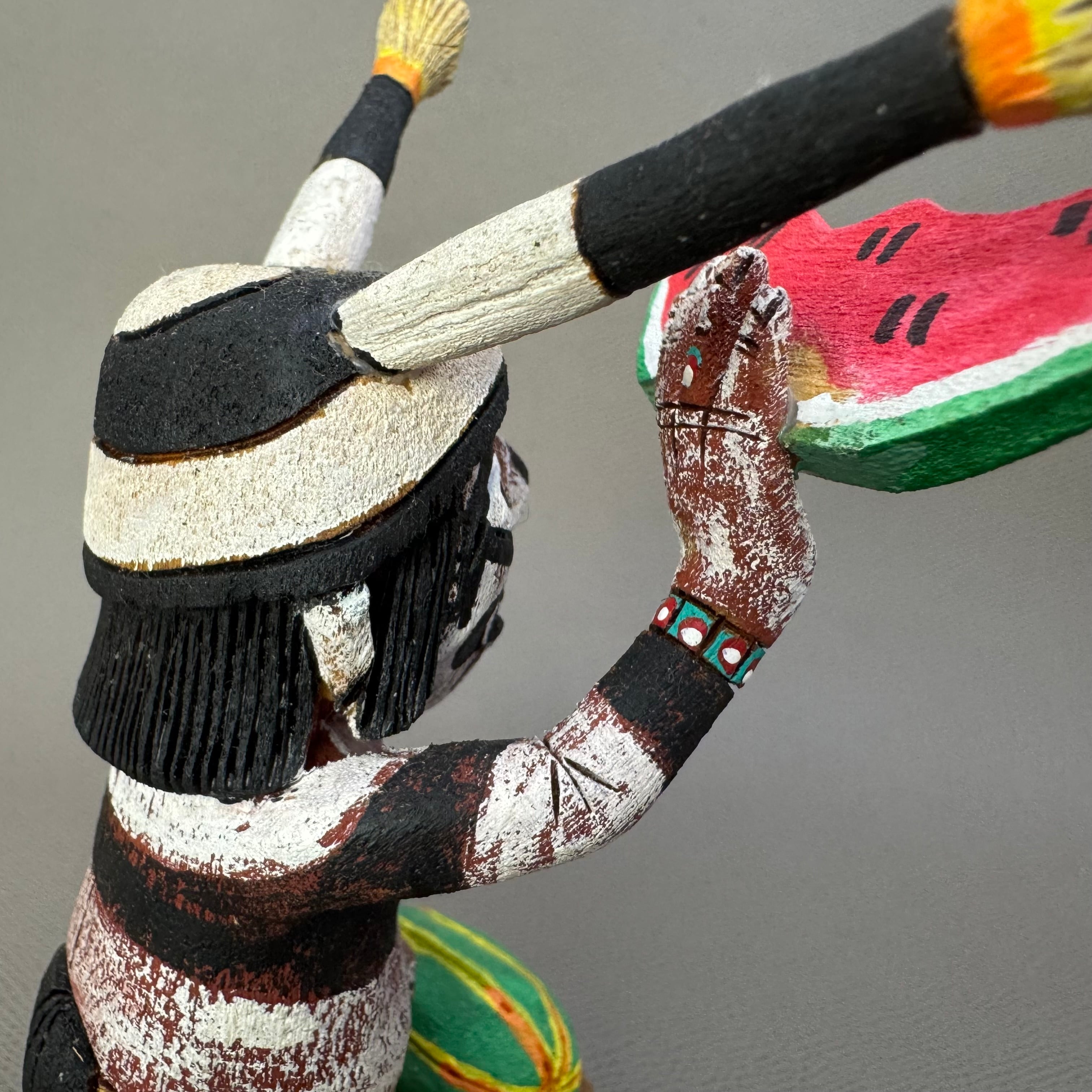 HOPI(ホピ)族 アーティスト作 カチーナドール クラウン INDIAN