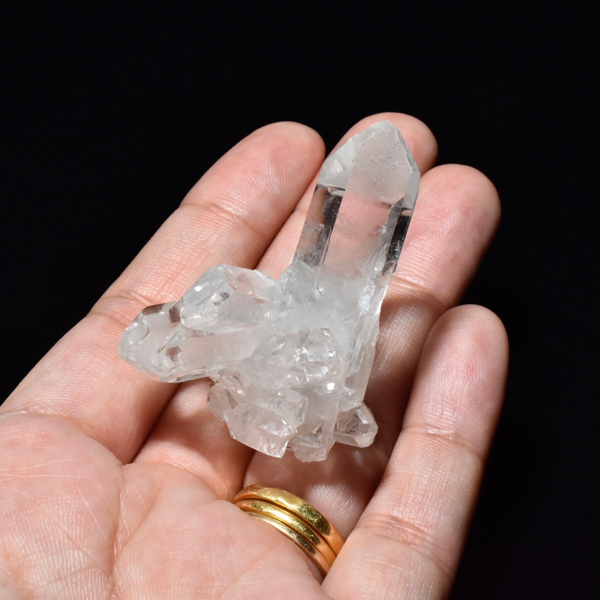 高品質 　虹入り　ブラジル　トマスゴンサガ産　クラスター　クリスタル 虹入り》希少！トマスゴンサガ産 水晶クラスター ブラジル ミナス