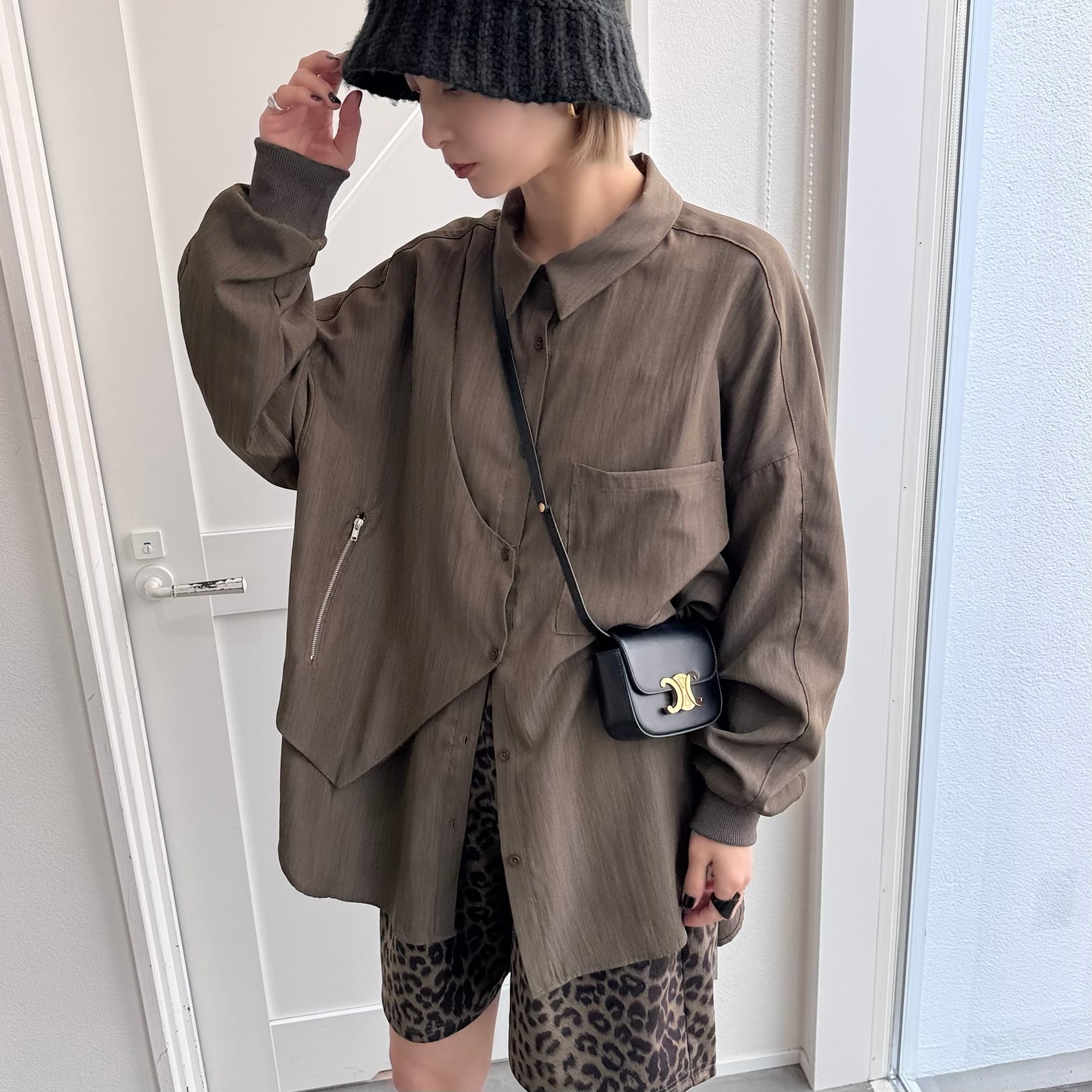 zipデザインオーバーSH/ブラウン | CFT.