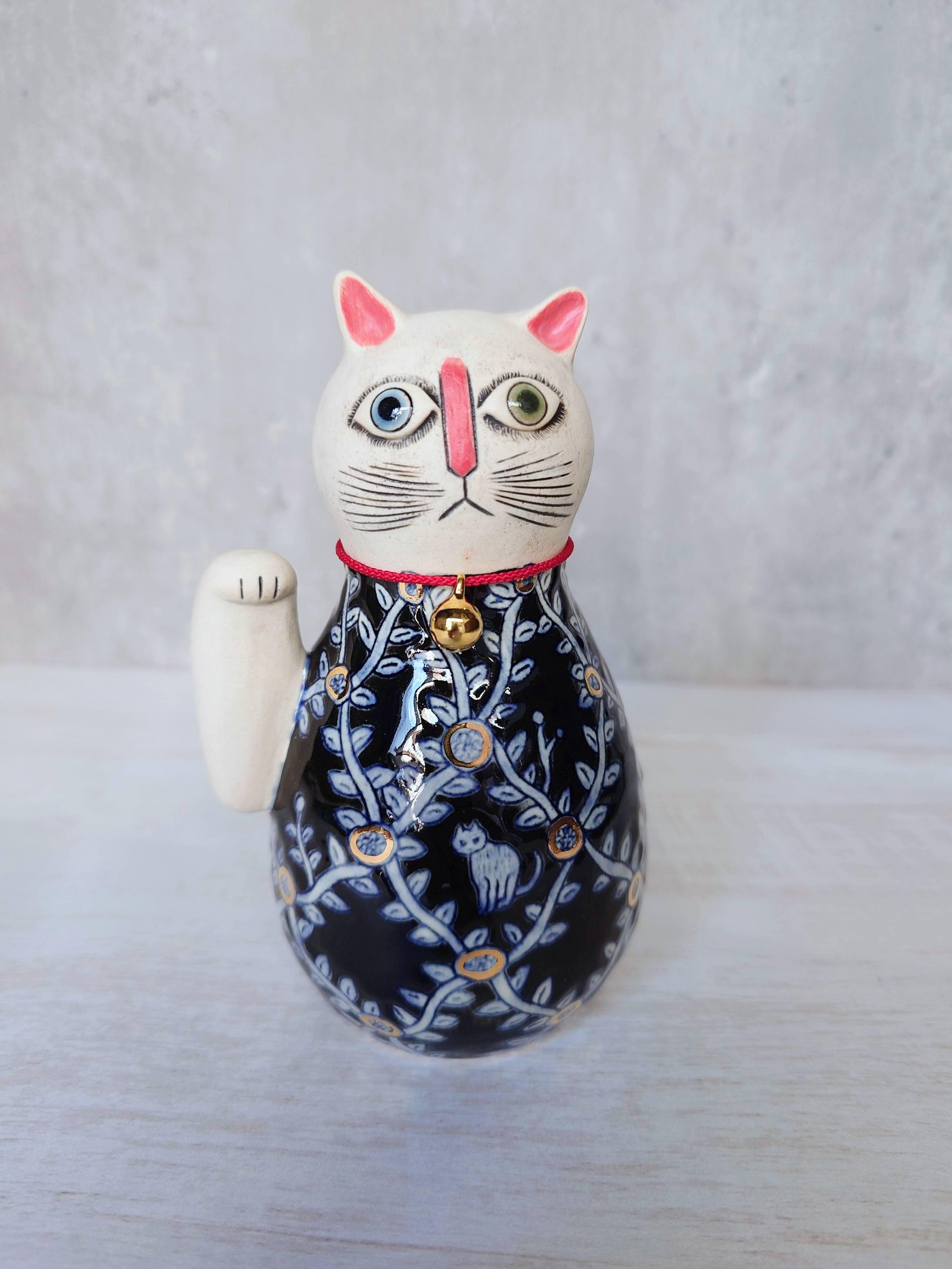 poetoria アートな招き猫：右手 ＜限定1点＞ No.2 | 器とライフ