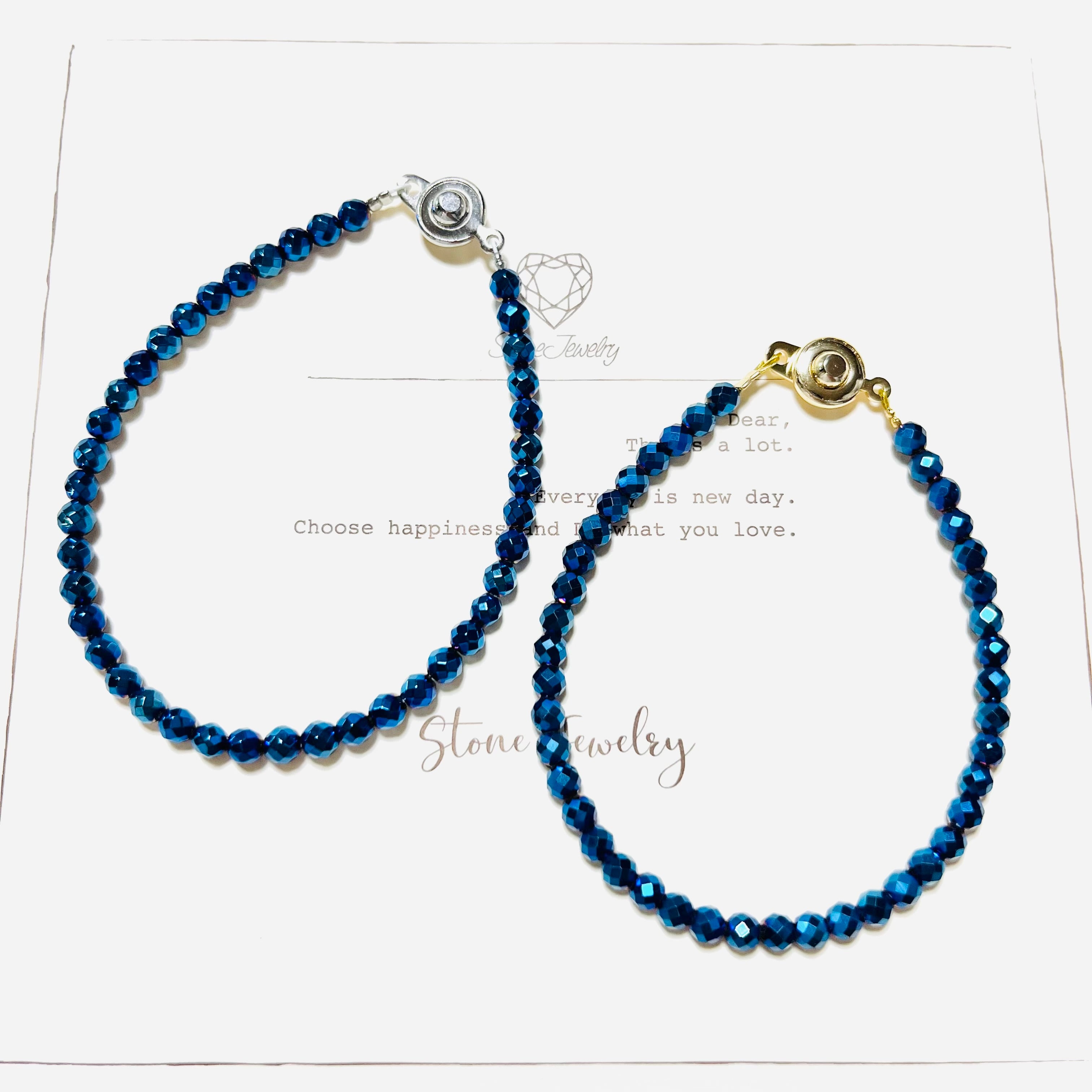 ヘマタイトブルーブレスレット | StoneJewelry