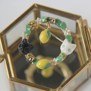 てづバ後夜祭リースブローチ