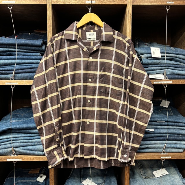 ”好配色” 1960'S ARROW BROWN CHECK COTTON SHIRT