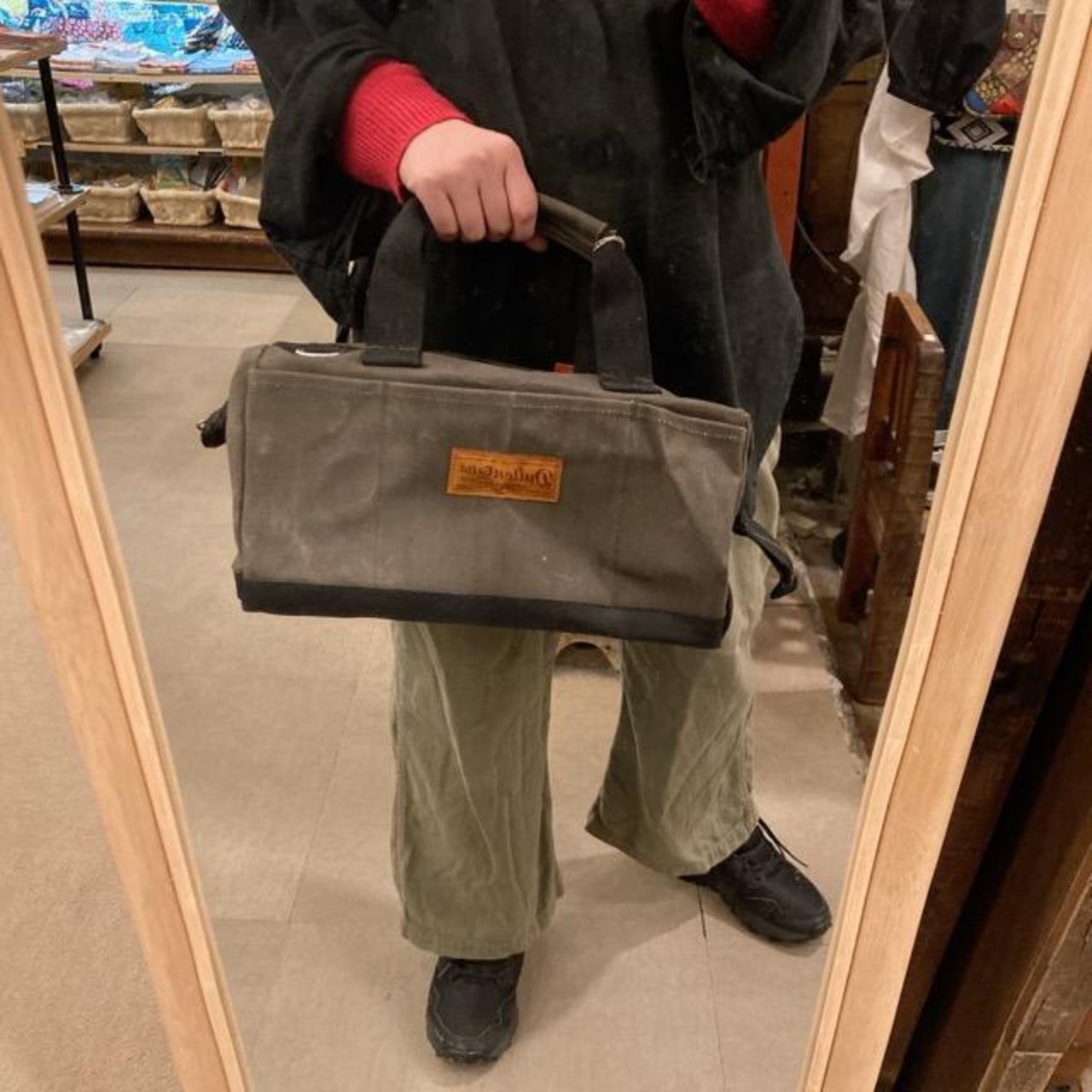 DULTON　ワックスキャンバスツールバッグ　2色　ダルトン　道具入れ　工具入れ　工具バッグ　ガレージ　DIY　