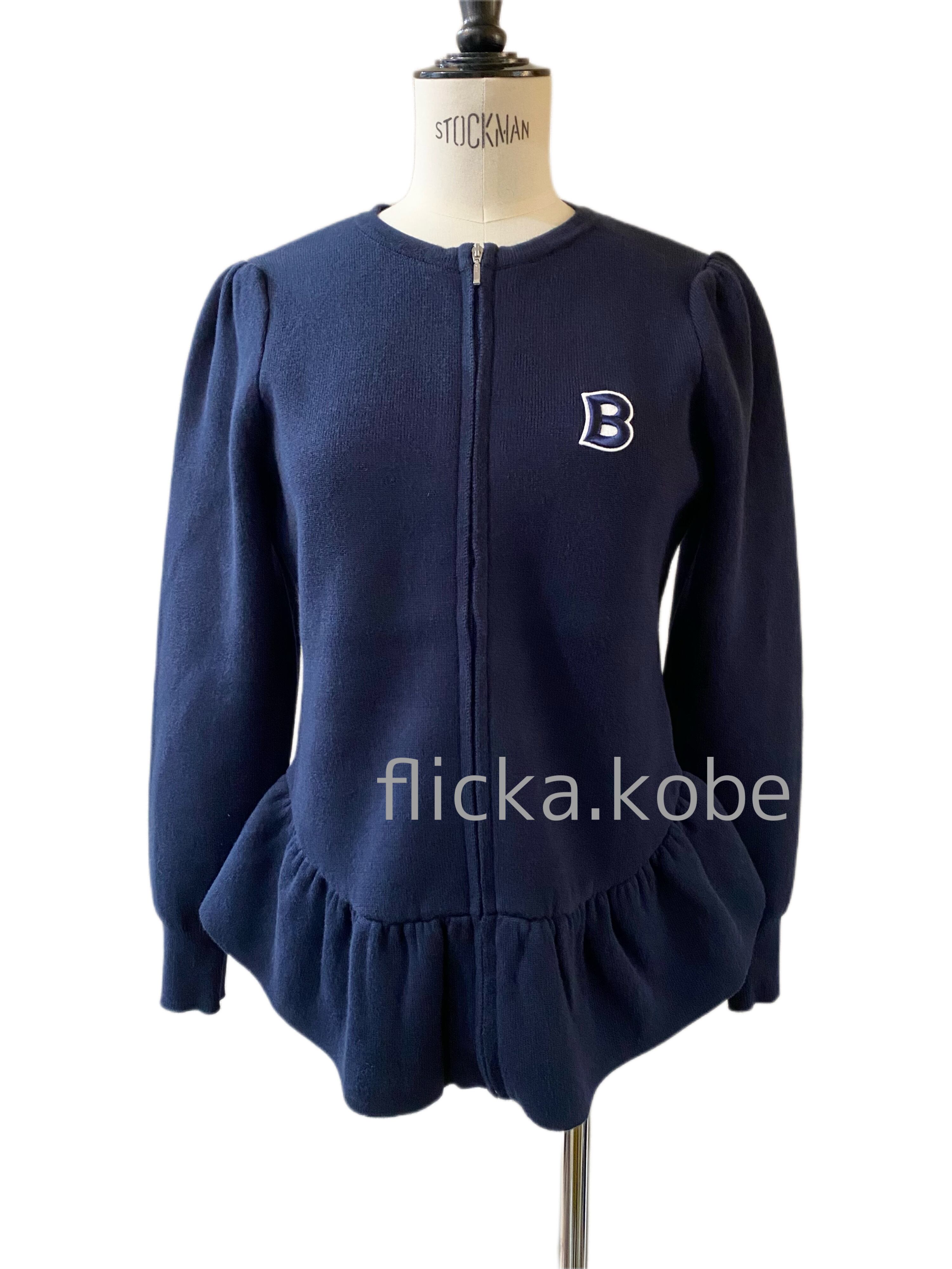 BORDERS at BALCONY DOUBLE FACE KNIT ZIP UP
