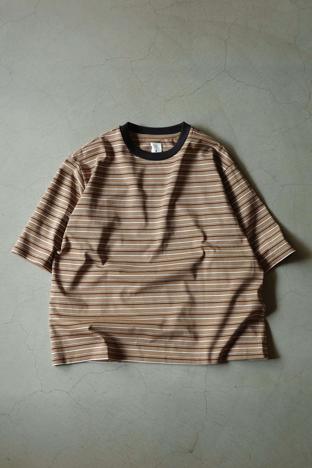 RL 【MULTI STRIPE TEE -beige-】