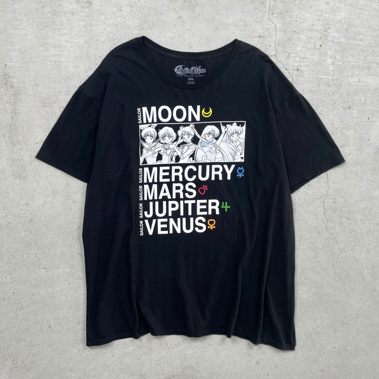 SAILORMOON 美少女戦士セーラームーン キャラクター プリントTシャツ