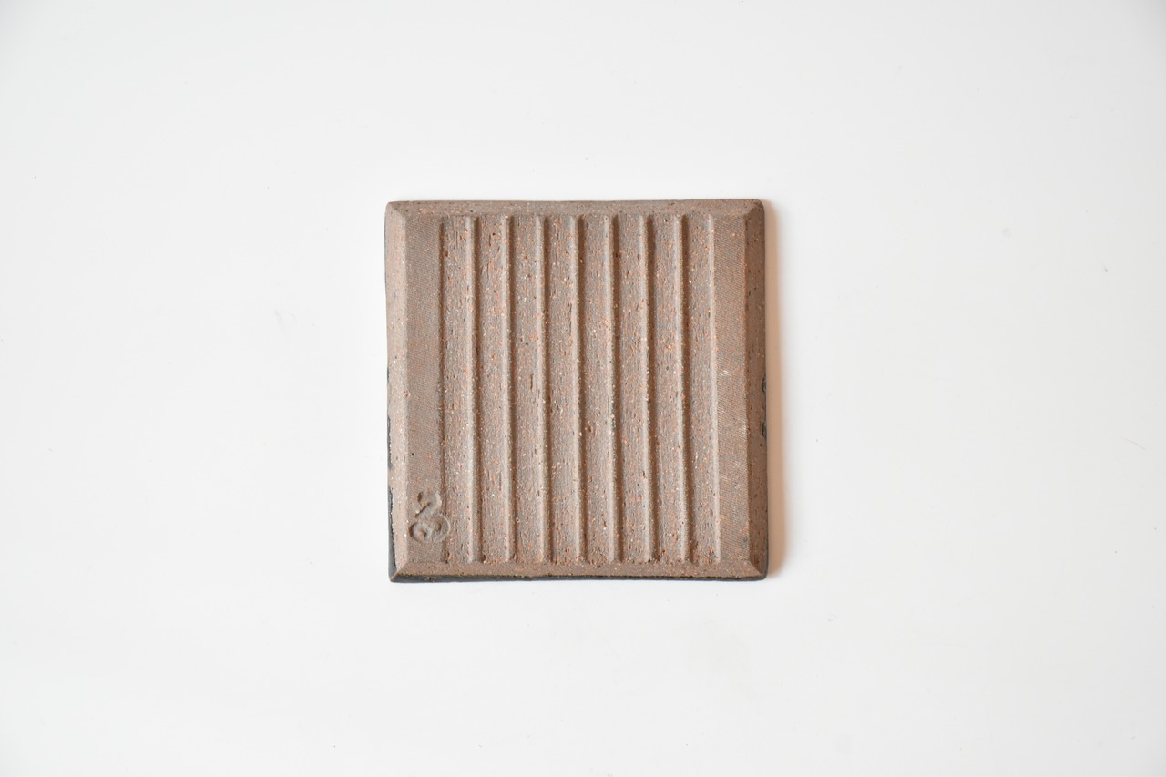 小代瑞穂窯 / 福田るい : 印花 タイル (小) ①