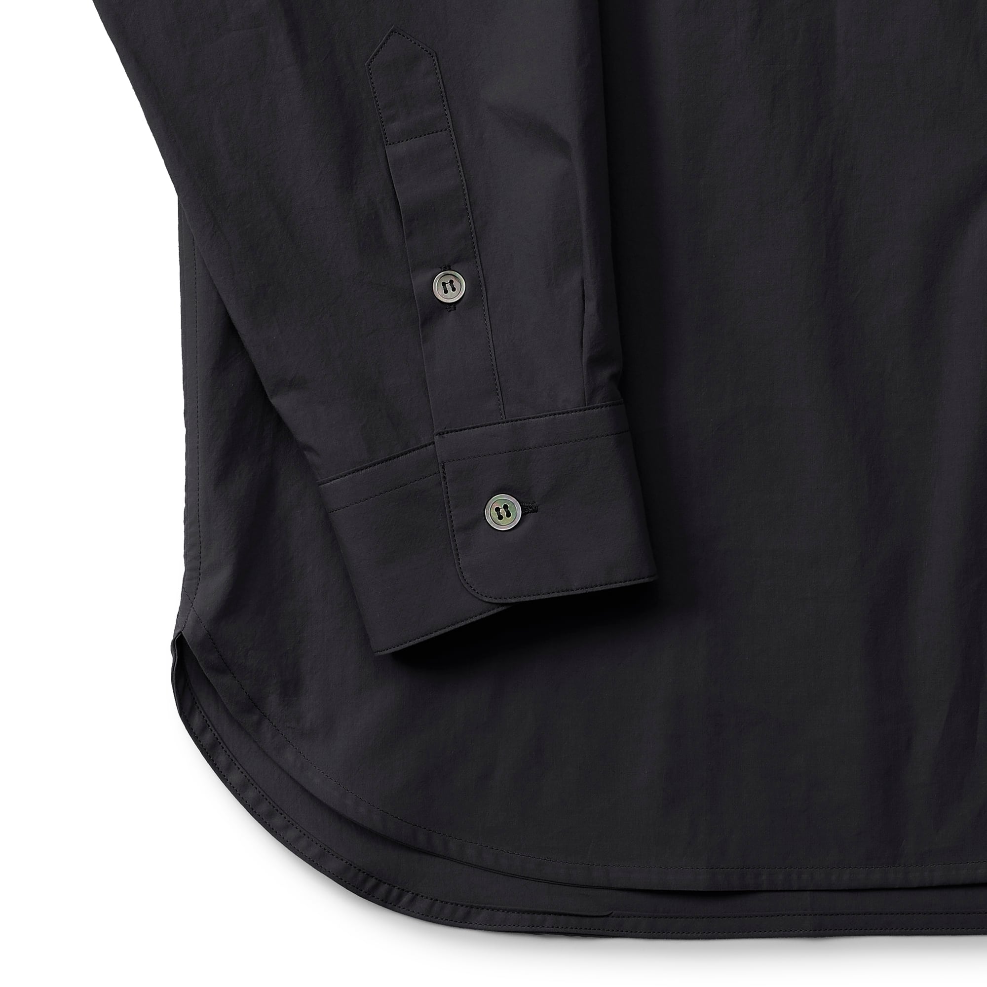 everyone typewriter regular collar shirt (BLACK) | everyone