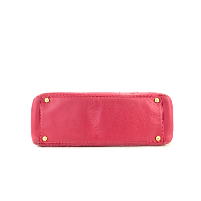 CHANEL シャネル　トリプルココ　レザー　トートバッグ　ピンク　vintage　ヴィンテージ　オールド　syduj2