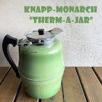 ナップモナーク KNAPP-MONARCH THERM-A-JAR ウォータージャグ サーマジャー 磁器製 ビンテージ 50年代 グリーン ベークライトハンドル ハーフガロン 希少レア