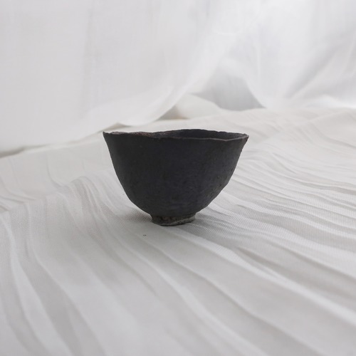 柳川晶子　茶杯（灰白）b