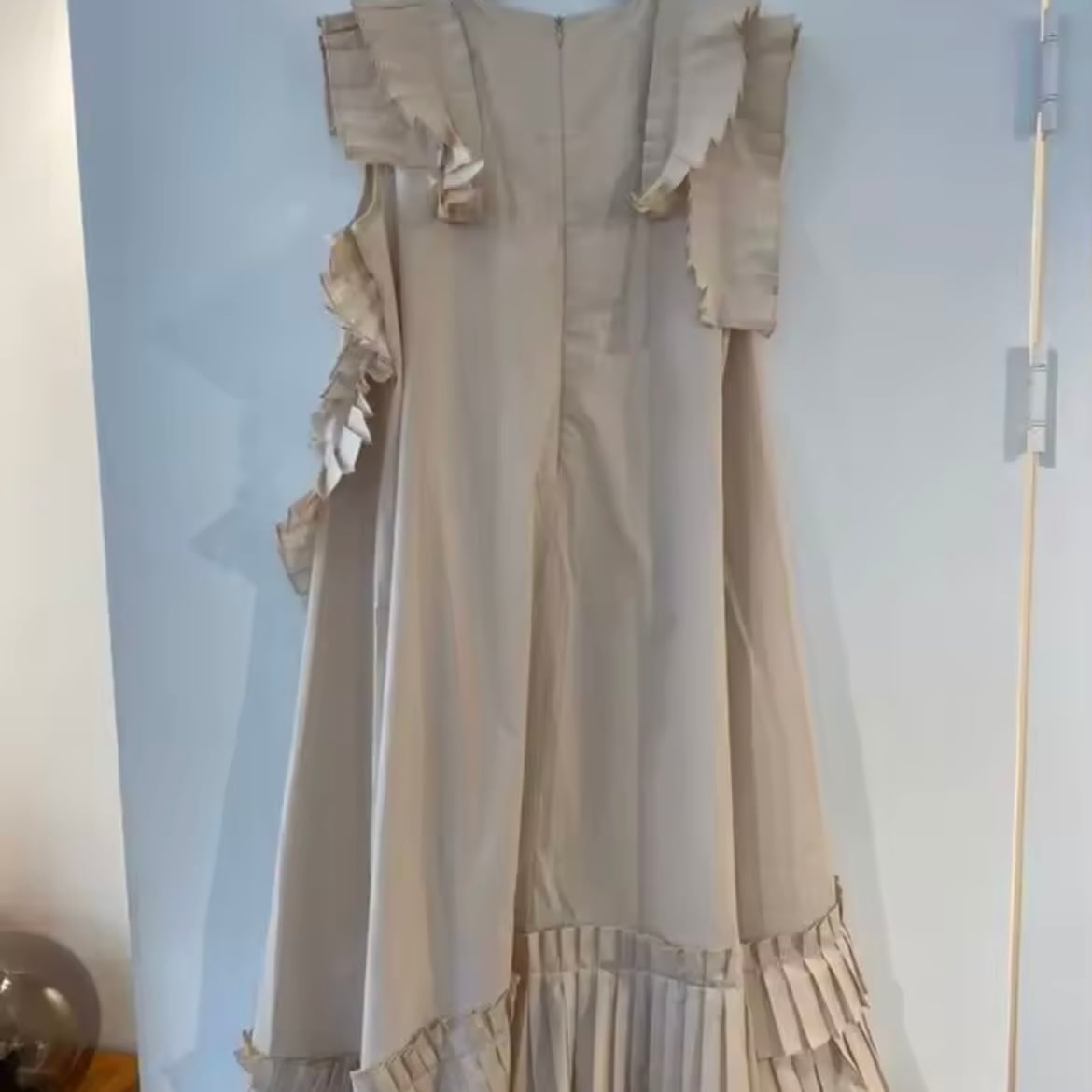 random pleats summer dress