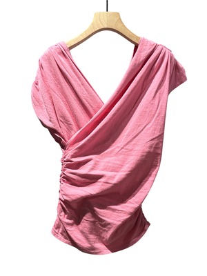 【25AW】BELPER ベルパー /  DIAGONAL SLEEVELESS T