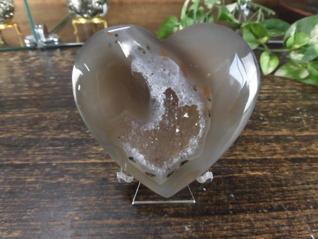 【瑪瑙カービング】　ハート瑪瑙　no.2