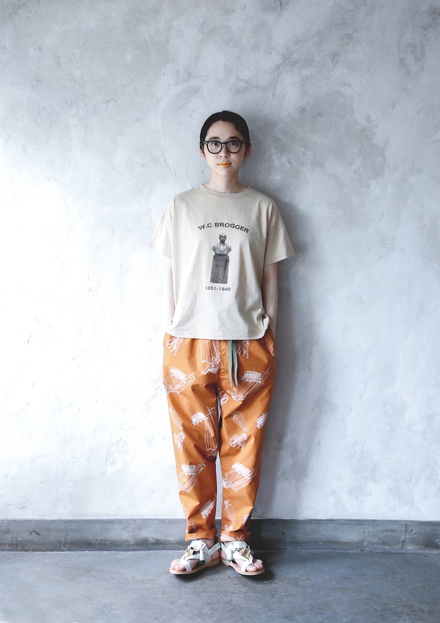 【22SS】ミチリコ(michirico) W.C BROGGER  T ベージュ　womens【F】Tシャツ