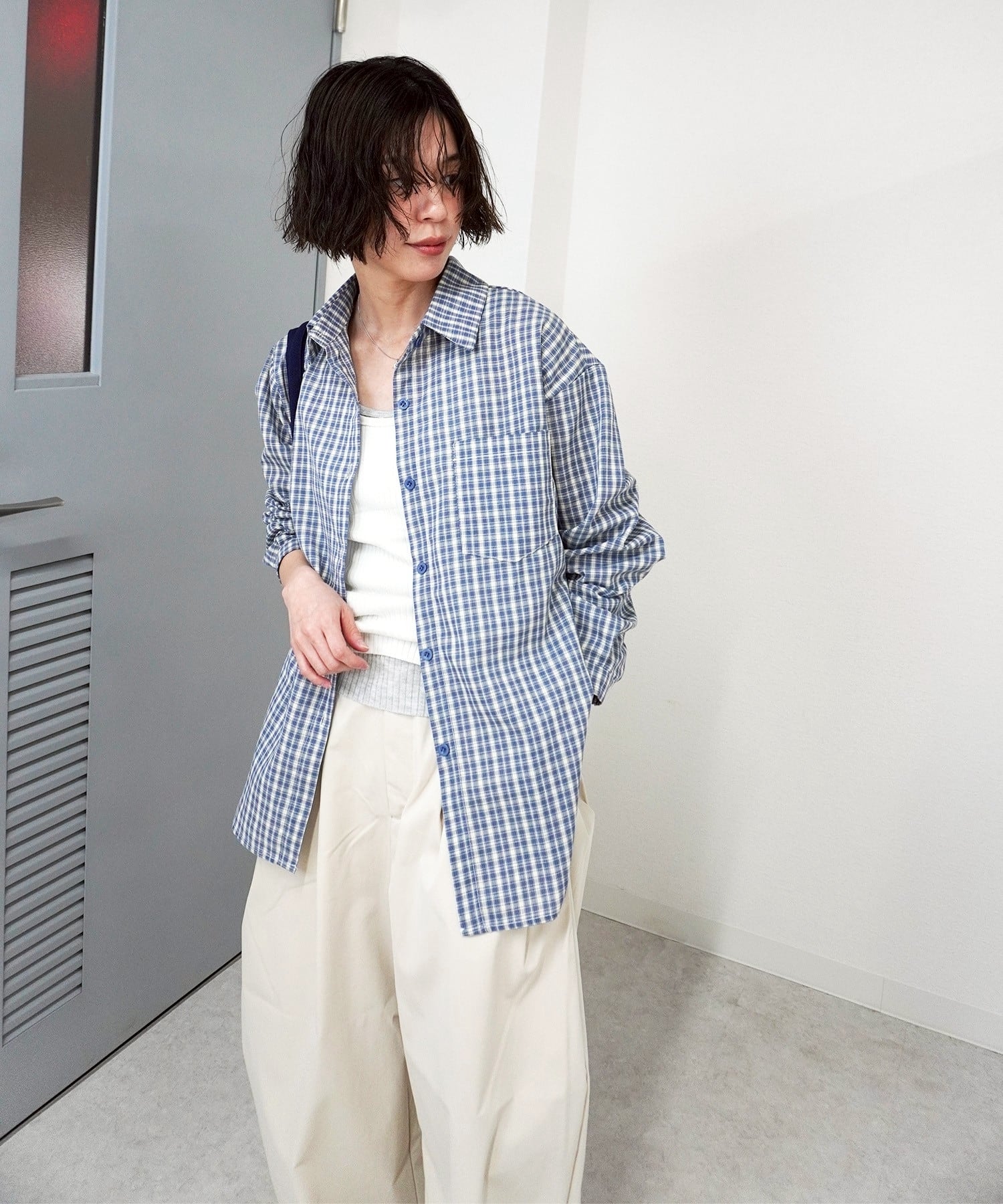 ミニチェックシャツ 5840025（0116） | gossara(ゴサラ)