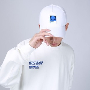 送料無料 【HIPANDA ハイパンダ】男女兼用 キャップ 帽子 UNISEX  CAP / BLUE・WHITE