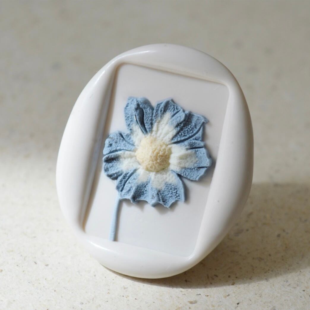 睡蓮のシーリングスタンプ カシェ フランスアンティーク すいれんウォーターリリー Amazon.co.jp: レア 睡蓮のシーリングスタンプ カシェ フランス