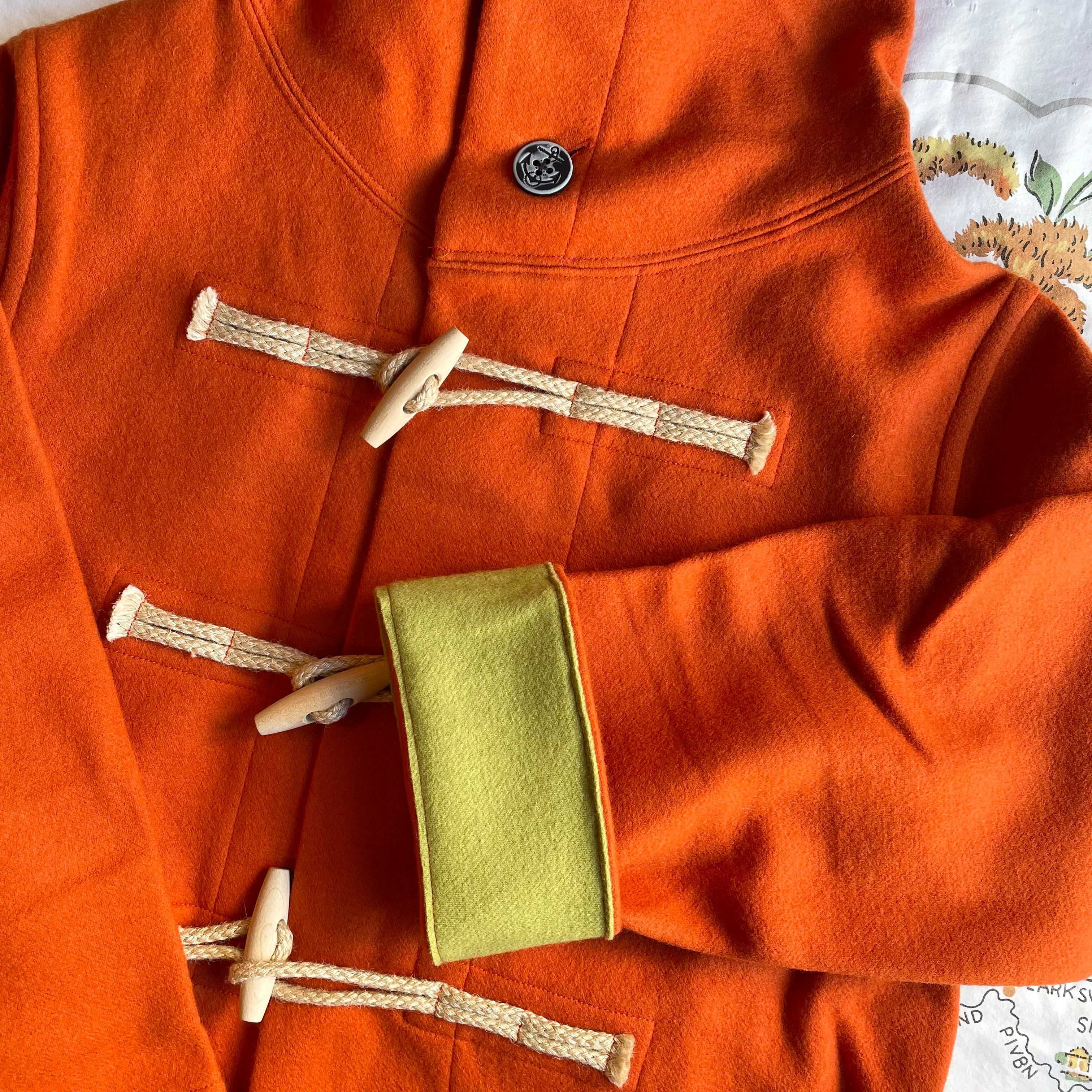 サイズ3＋ カットメルトン ダッフルコート 1枚仕立て 33JK66 | 快晴堂