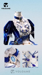 三分妄想 原神 フリーナ コスプレ 衣装 ブルーワルツ