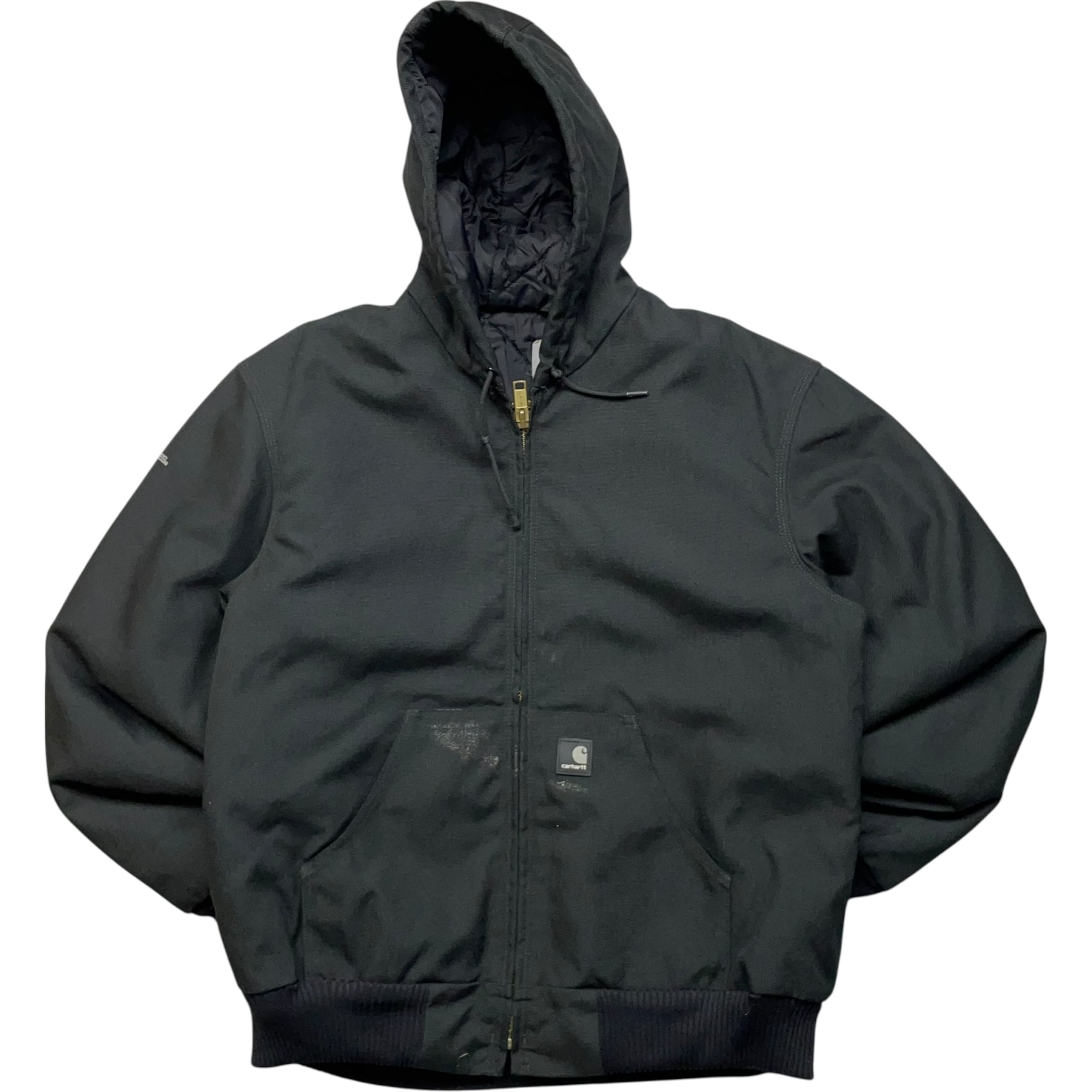 《M》 Carhartt カーハート アクティブジャケット ワークジャケット 企業刺繍ロゴ ブラック no.8630