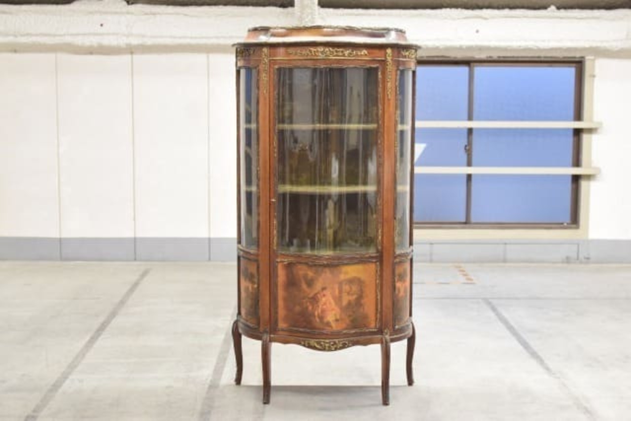 帝政様式 超希少アンティーク フランス 1890年 マホガニー材「ヴェルニ マルタン」キャビネット ナポレオン コレクション アンピール様式【中古家具/中古インテリア/USED家具ユーズド家具/リサイクル】