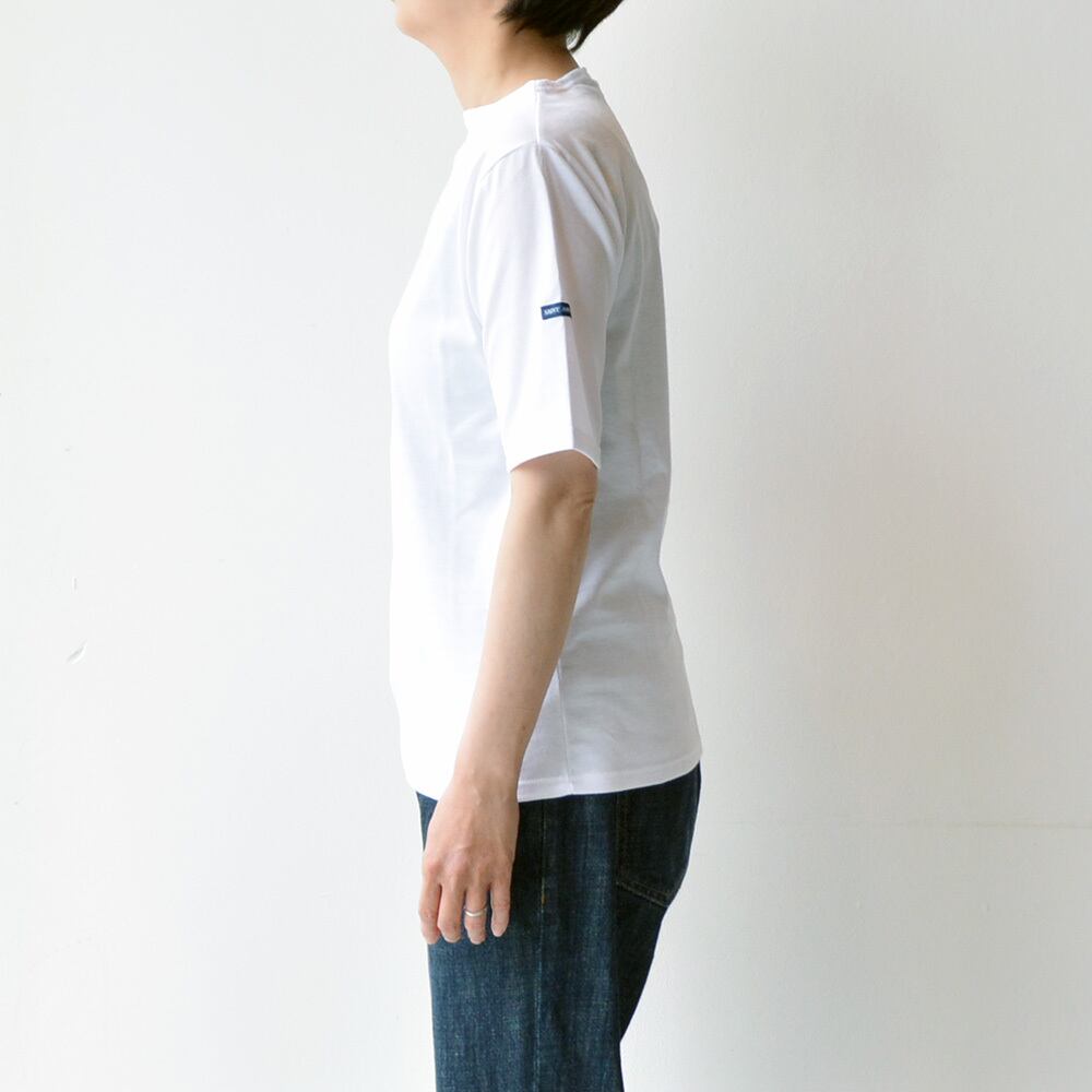 セントジェームス SAINT JAMES 薄手無地シャツ半袖(PIRIAC)NEIGE