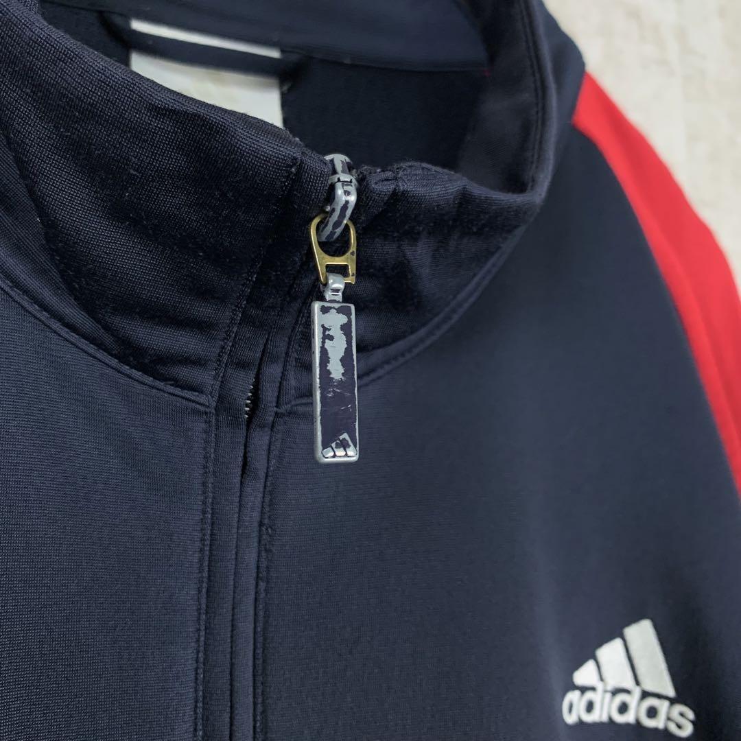 adidas　ナイロンジャケット　光沢　X０