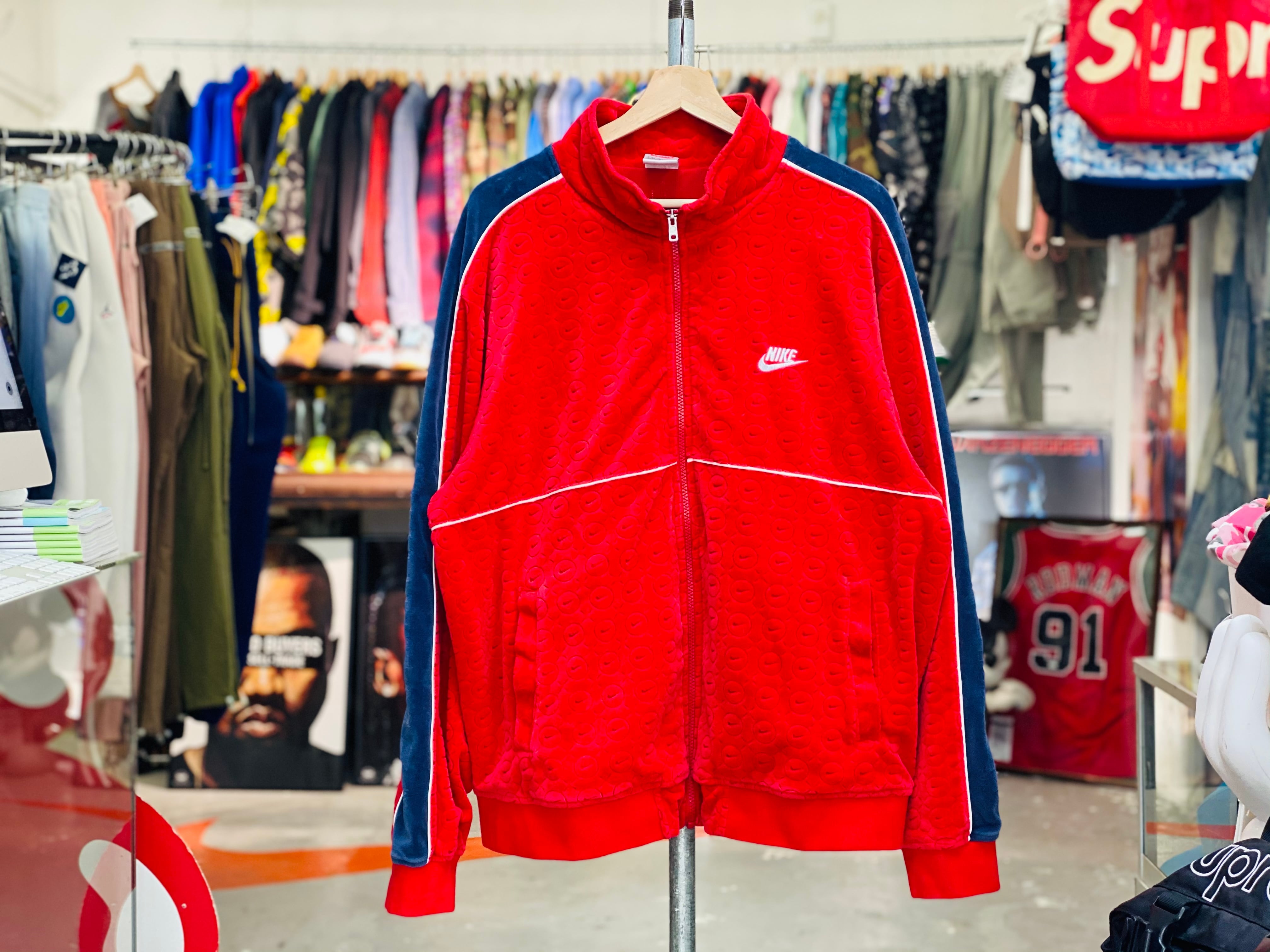 Supreme × NIKE 21SS VELOUR TRACK JACKET RED XL DB0496-687 