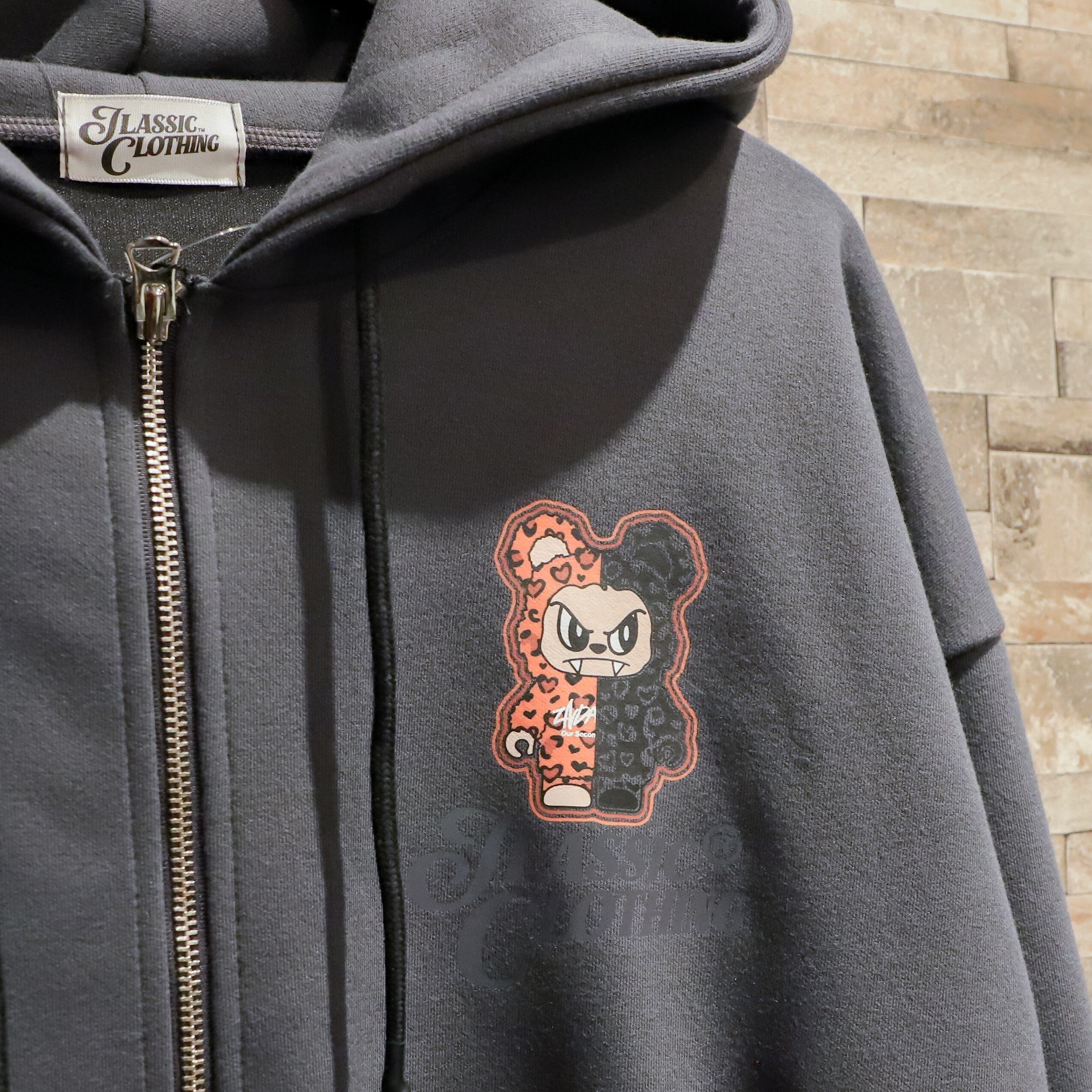 2ND ARCHIVE コラボ ジップパーカー Monster HALF and HALF JLASSIC