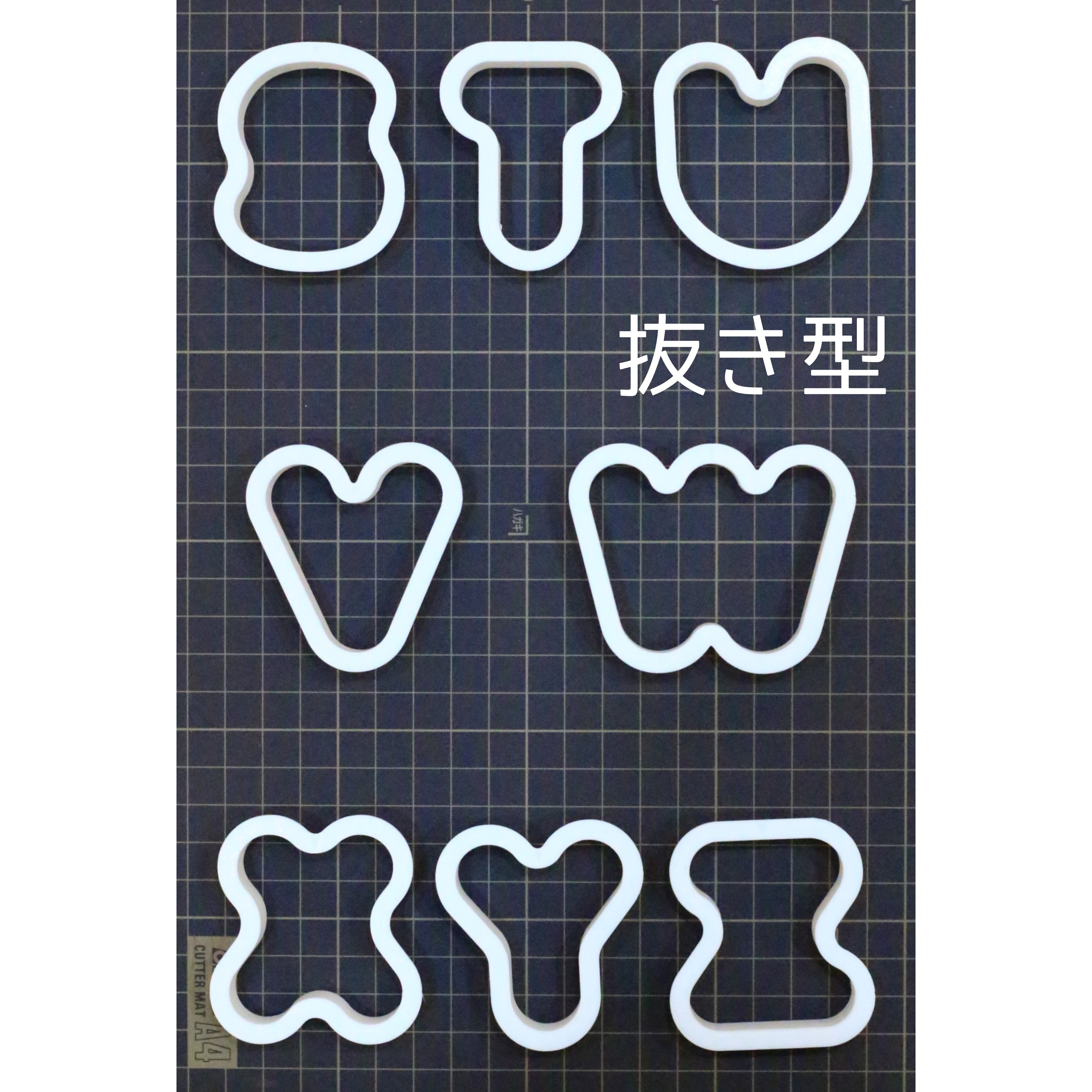 アルファベットのクッキー型/アイシング用ガイドスタンプセット