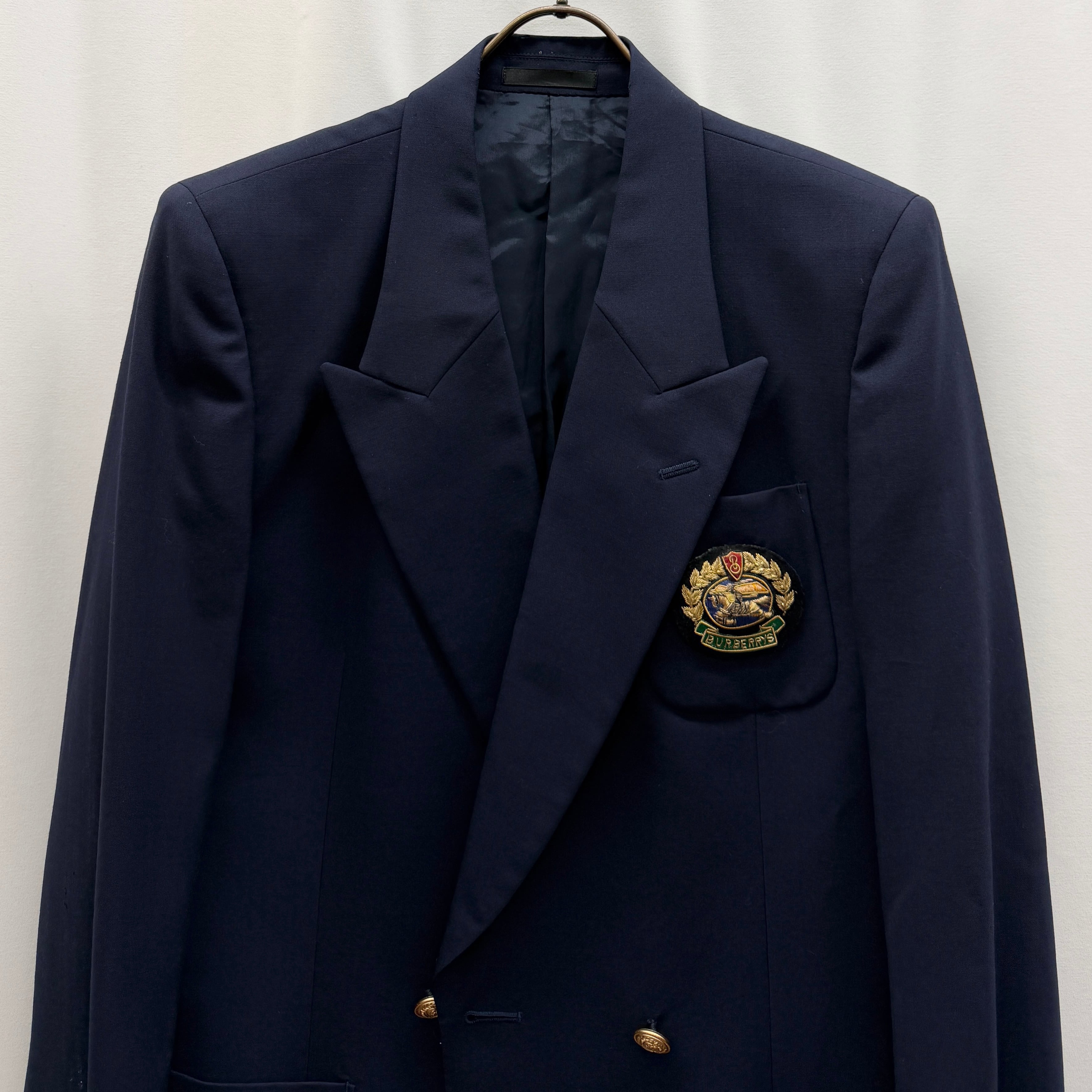 BURBERRYS】90s jacket バーバリー ブレザー 紺ブレ レディース | no