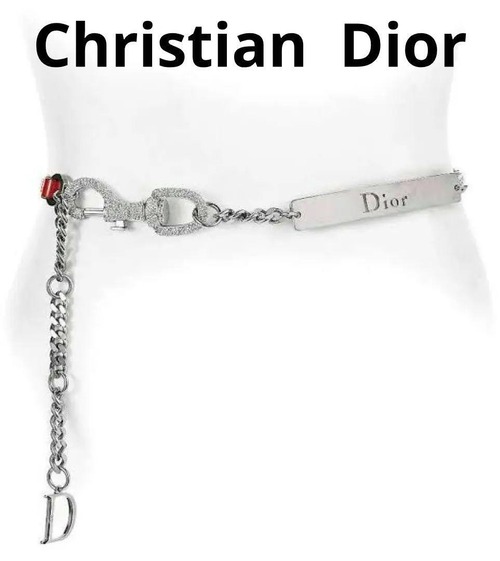 クリスチャンディオール チェーン ク リスタル ベルト