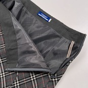 BURBERRY LONDON BLUE LABEL バーバリー ブルーレーベル 斜めチェック ミニ スカート 36 /グレー/三陽商会