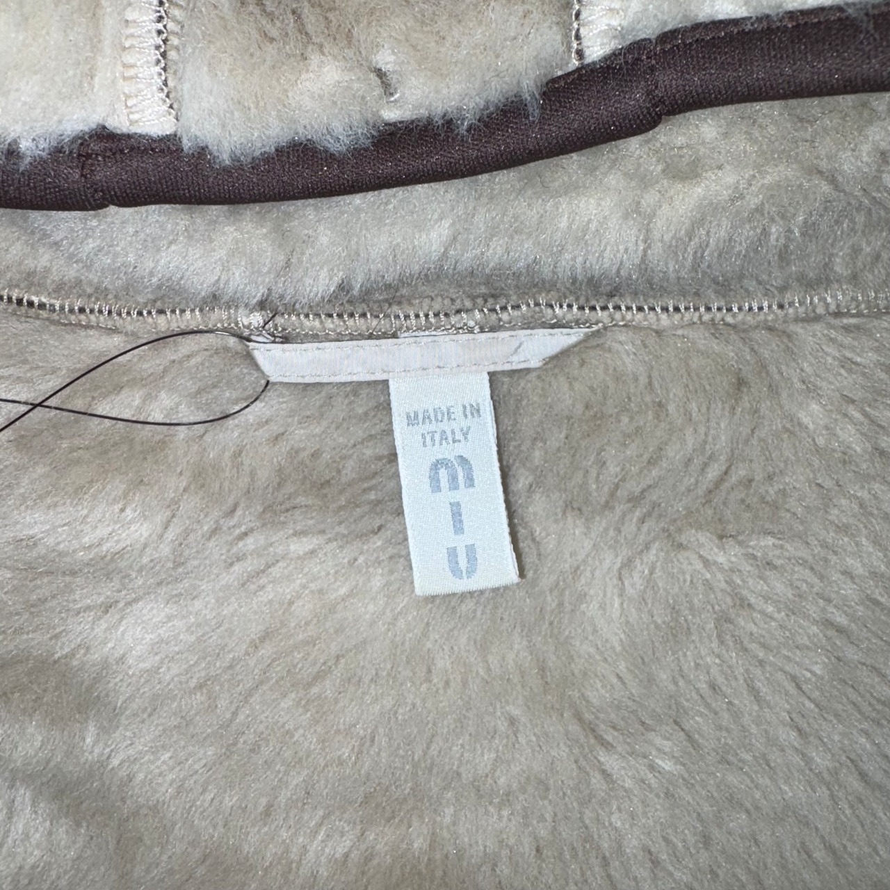 archive MIU MIU hi-tech fabric unusual 2way blouson with plastic belt