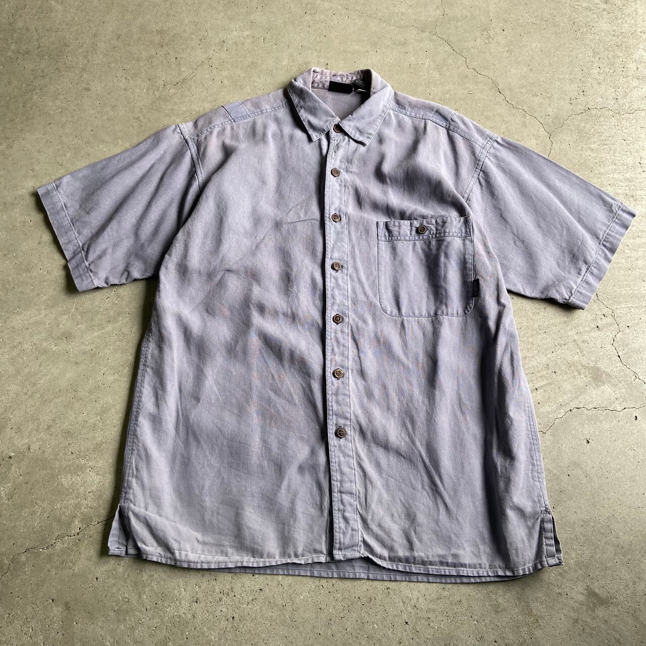 90年代 patagonia パタゴニア ヘンプ 麻 半袖シャツ メンズS 古着 90s