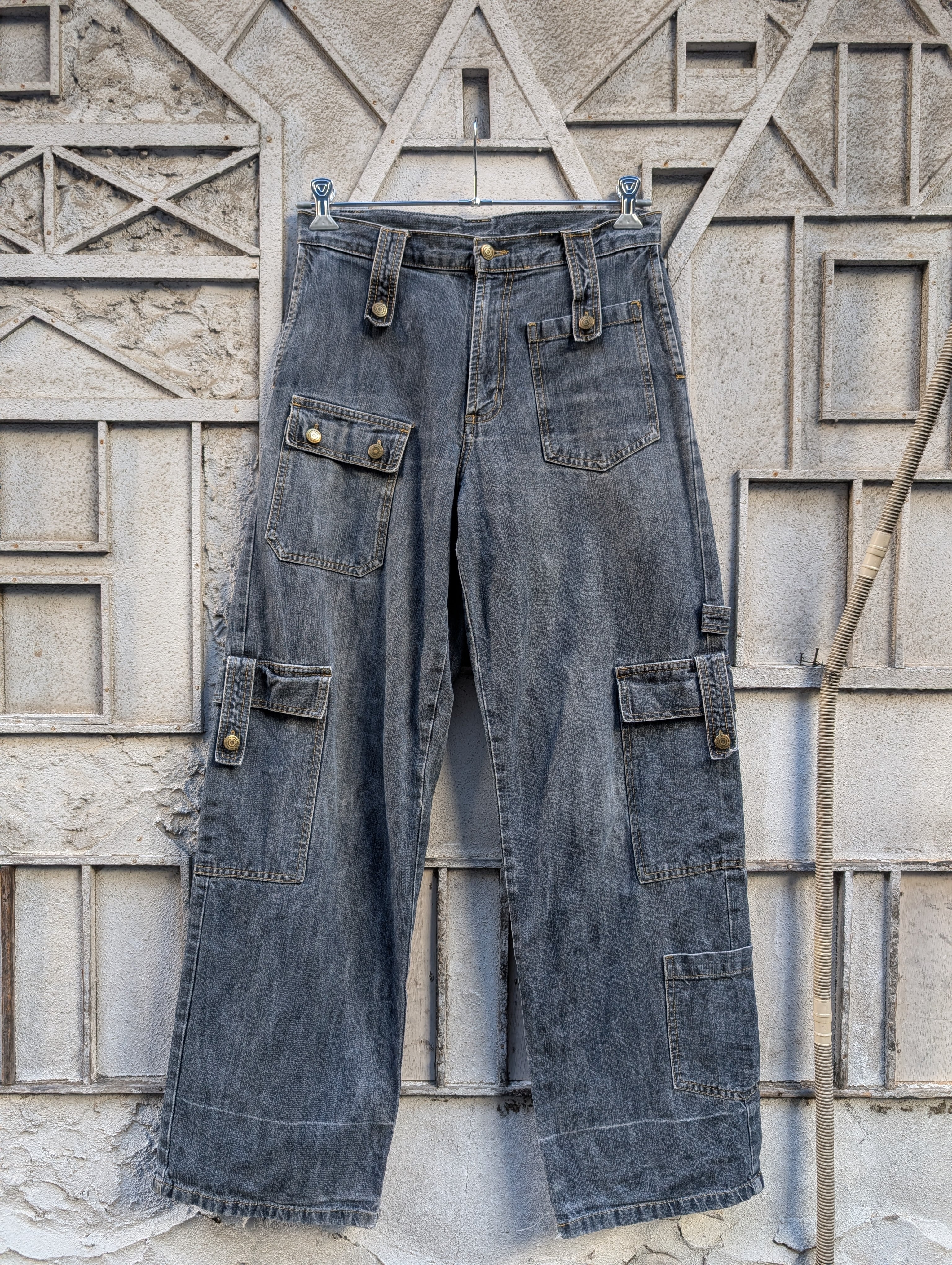 "PYXIS" cargo denim pants