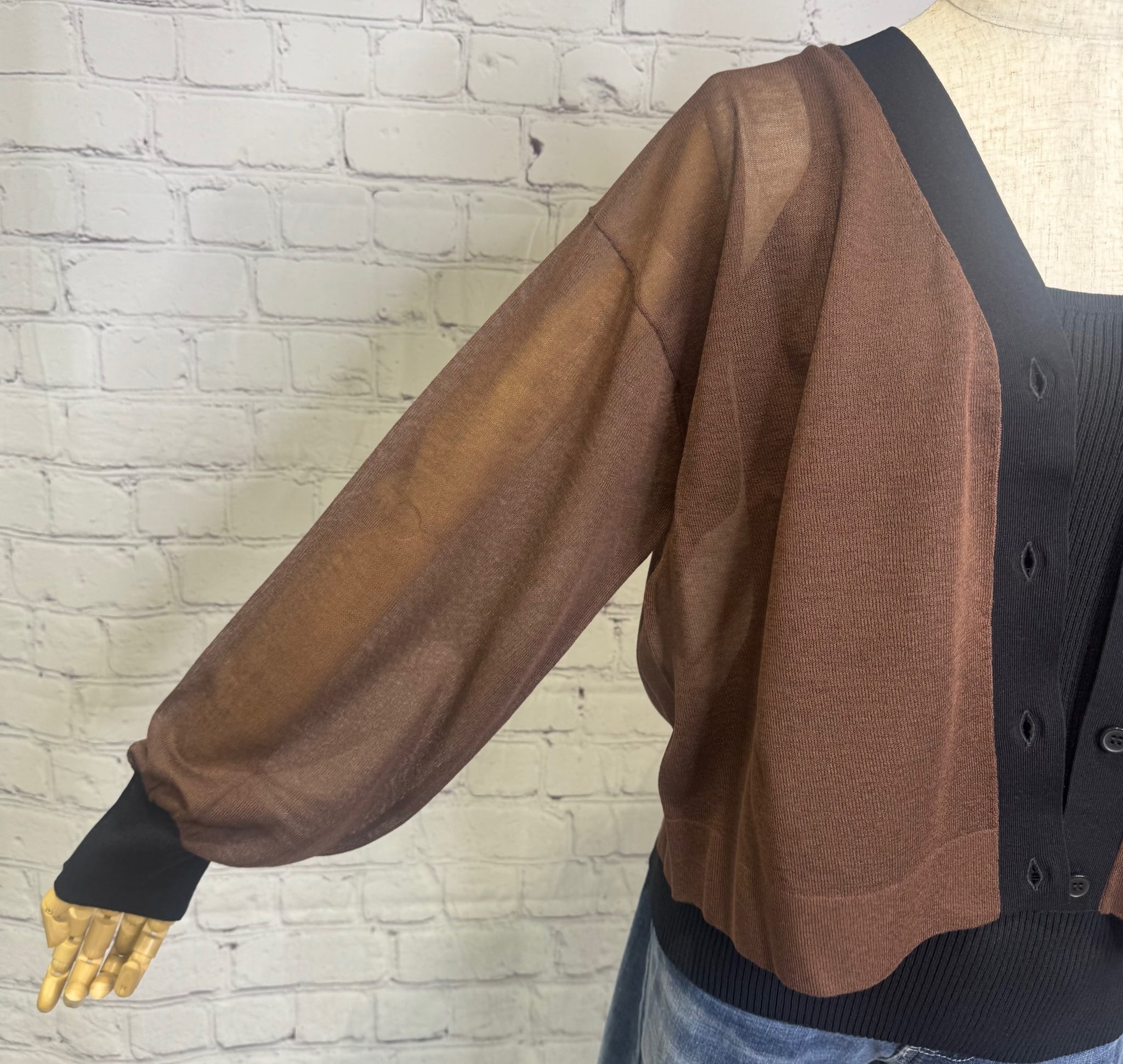 SALE！Dignite collier ディニテコリエ Vカーディガン 80256013