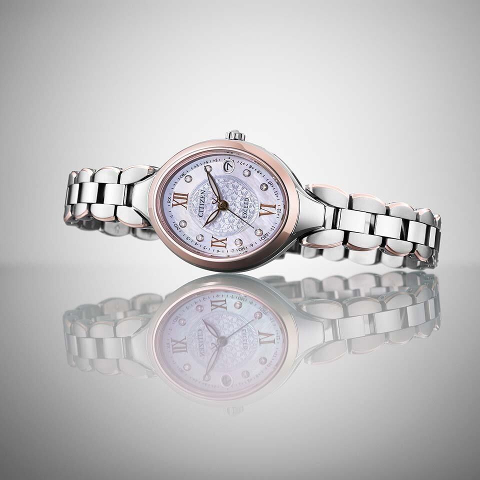 CITIZEN EXCEED 白蝶貝 6Pダイヤ エクシード エコドライブ CITIZEN EXCEED シチズン エクシード エコドライブ 電波時計 白蝶貝