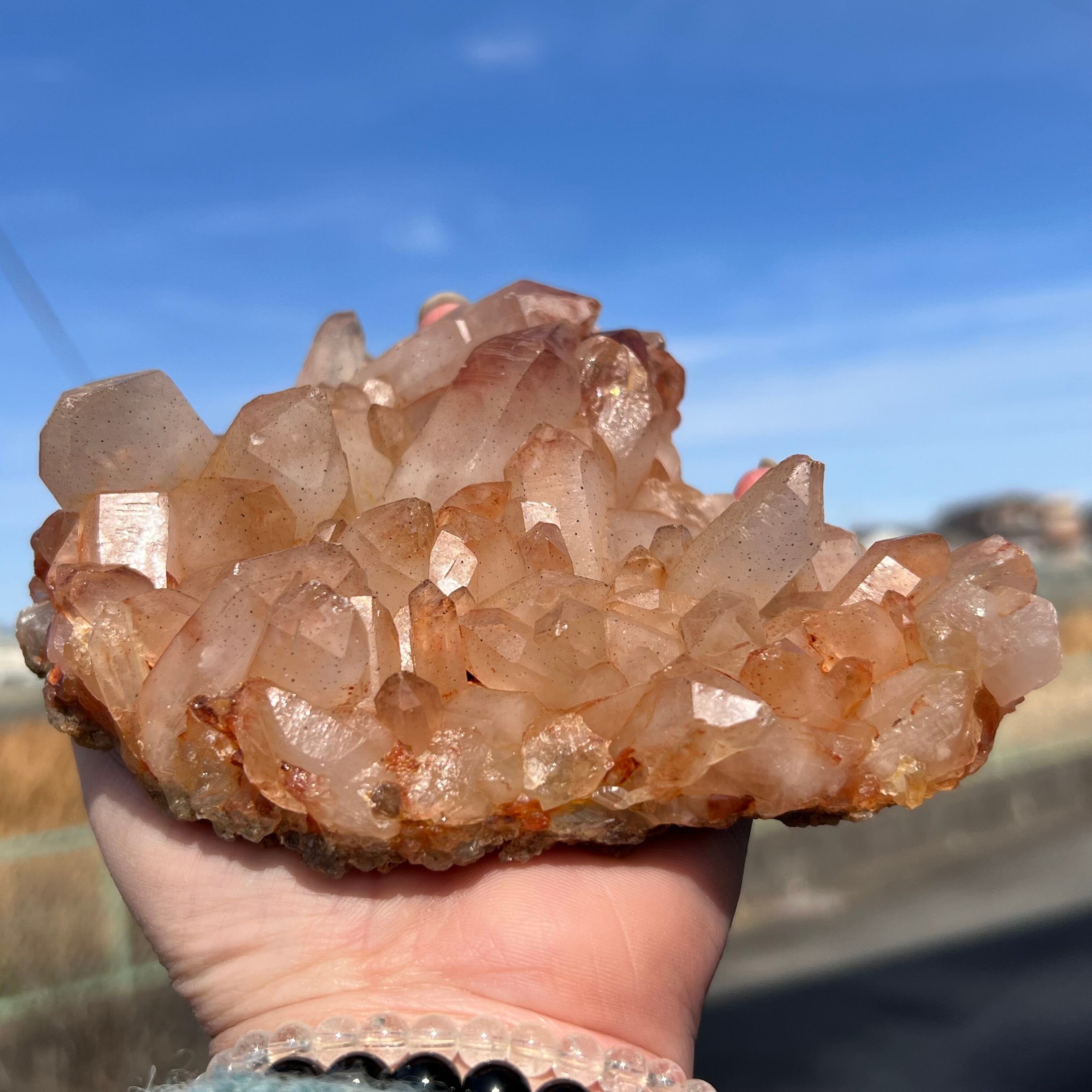 【マニカラン水晶クラスター⑱✨783g】︎︎︎︎❤︎送料無料︎︎︎︎❤︎天然石 パワーストーン