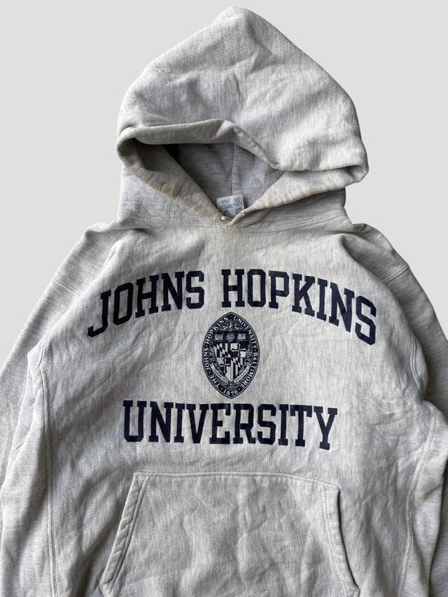 -Champion- Vintage Revers weave 90s L Hoodie-JOHNS HOPKINS UNIVERSITY