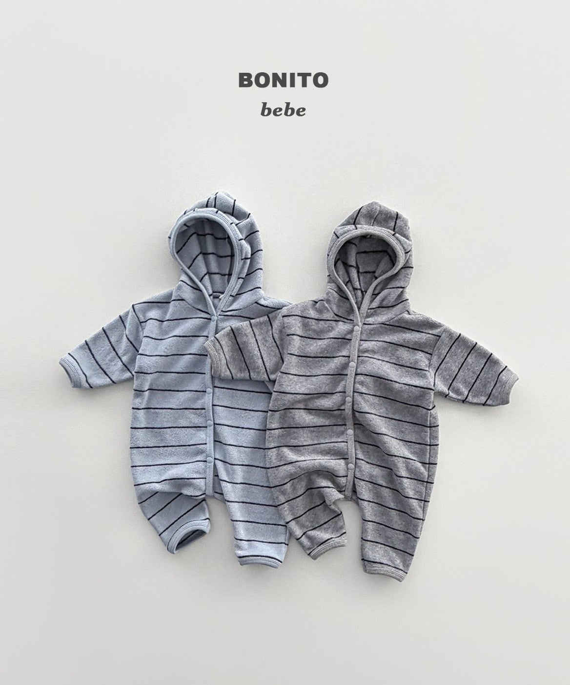 【予約/送料無料】BONITO / ストライプテリーフードスーツ