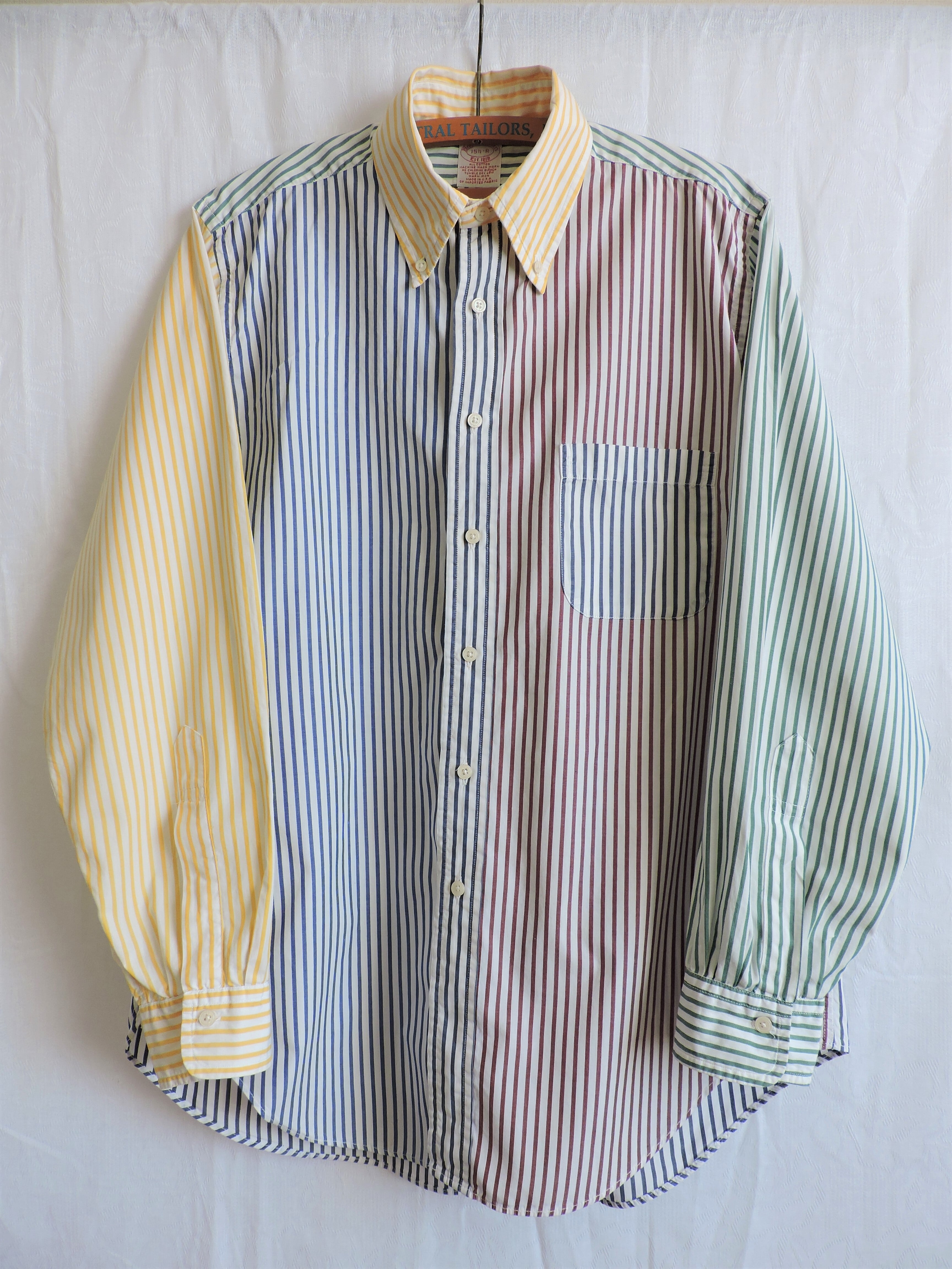 USA製 1980〜90s Brooks Brothers クレイジーカラー B.Dシャツ SIZE
