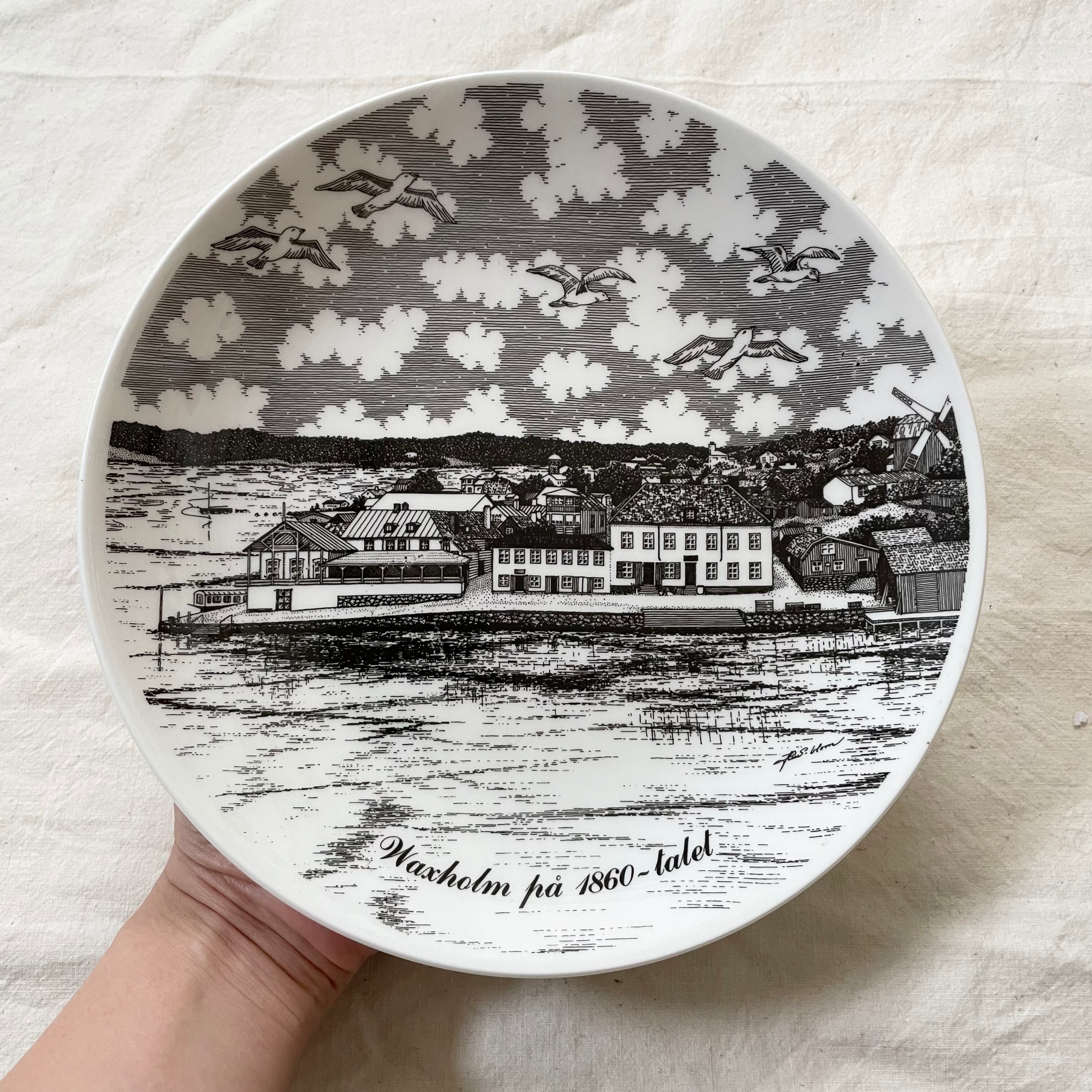 風景模様の飾り皿4