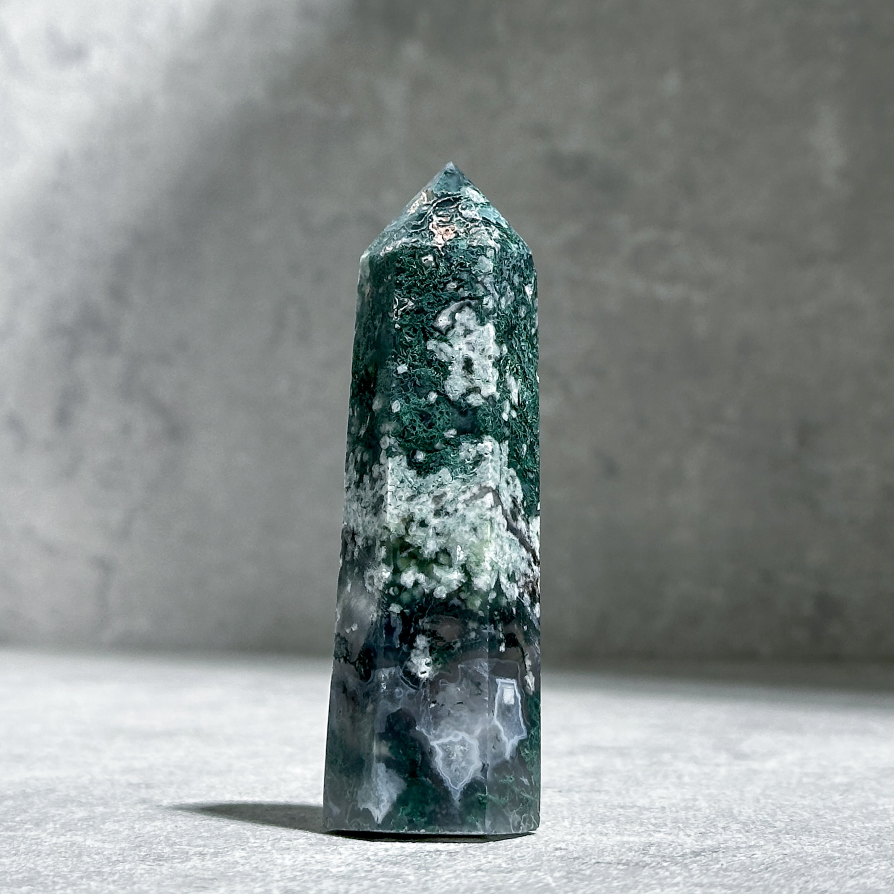 モスアゲート タワー62◇ Moss Agate ◇天然石・鉱物・パワーストーン