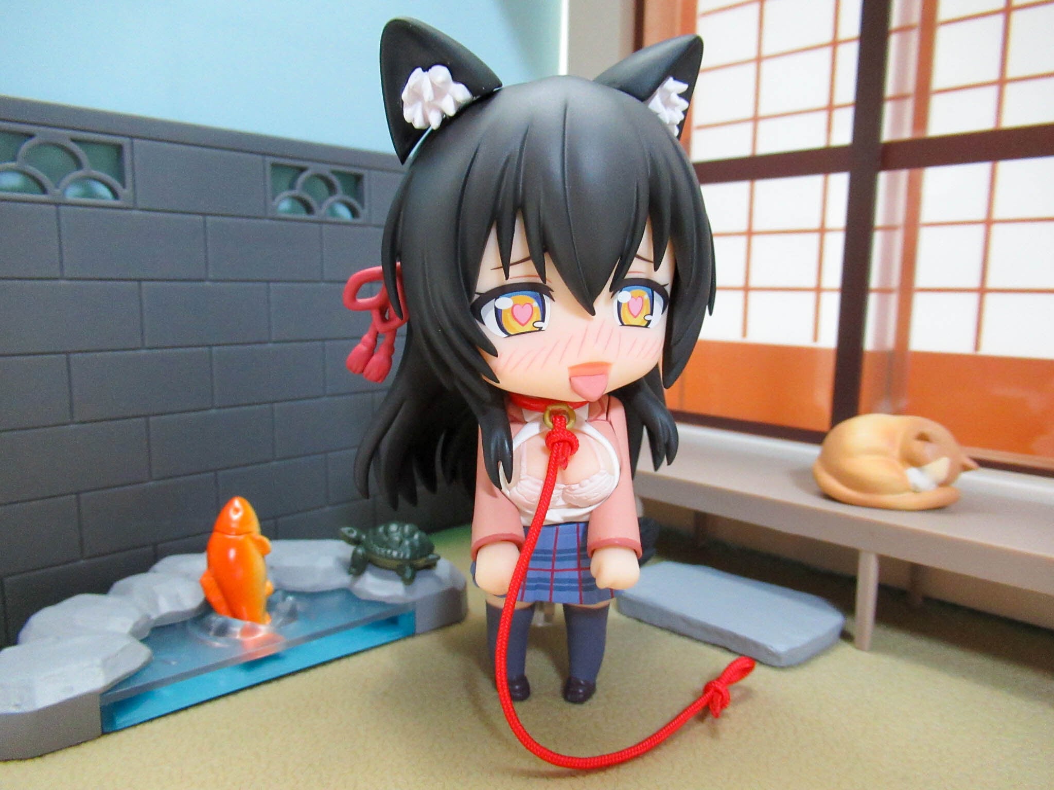 再入荷【1217】 朱鷺原紗雪 小物パーツ リード付き首輪 ねんどろいど