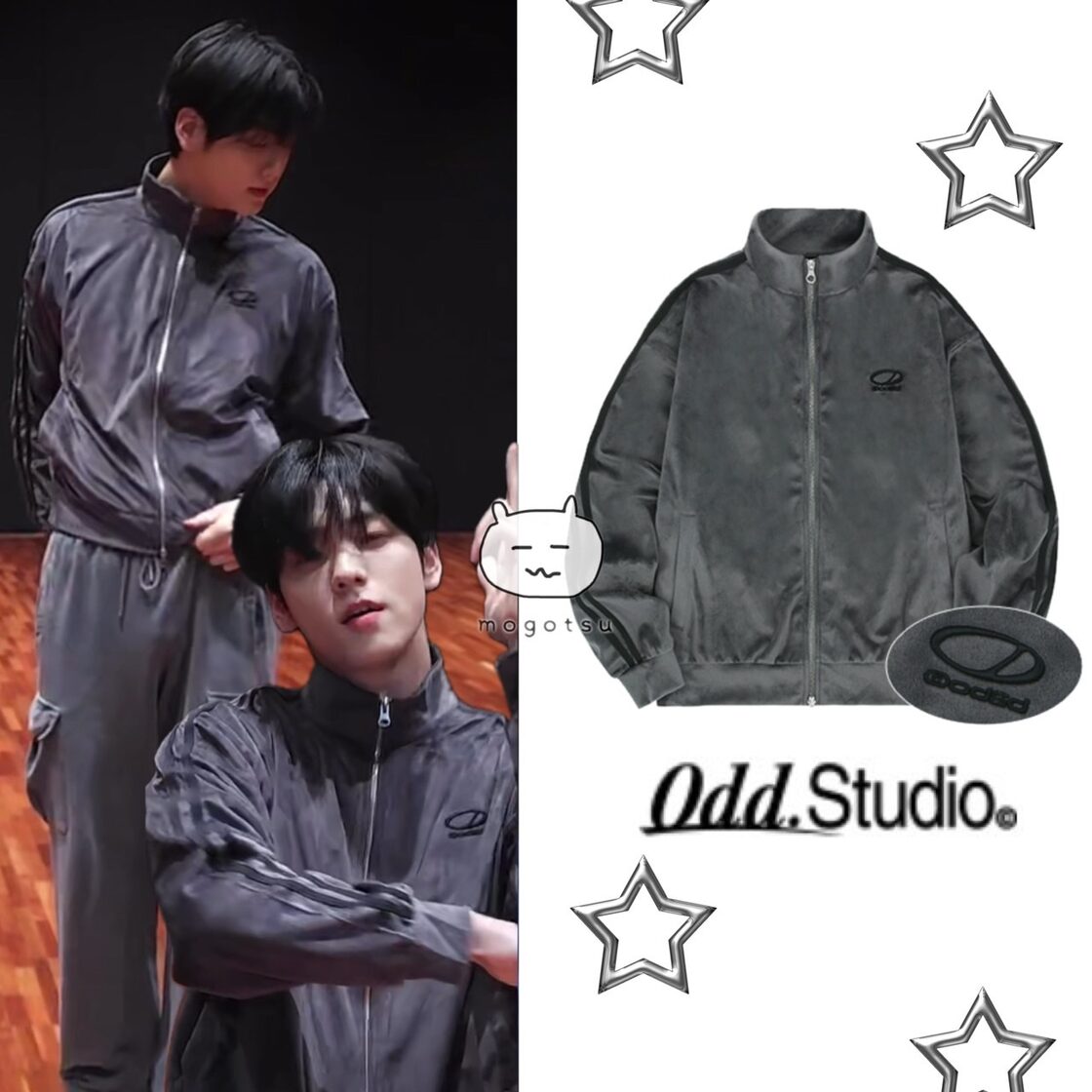 ☆TXT スビン 着用！！【Odd Studio】VELOUR SPORTY TRACK ZIP-UP | PAY ID