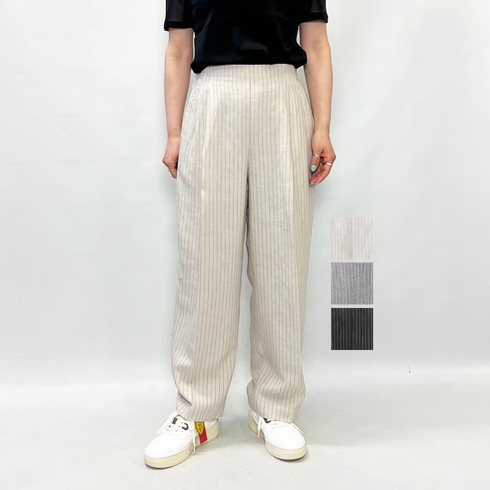 LOEFF ロエフ グロッシー タフタ クロップド パンツ 88142000012 2026